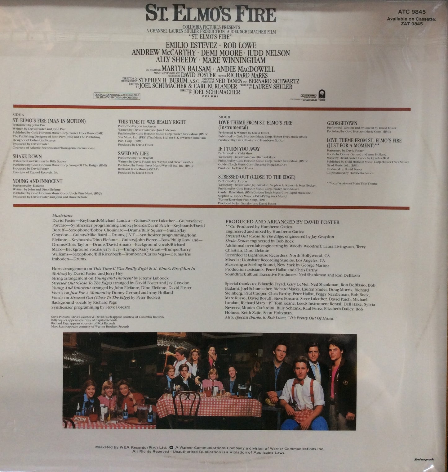 Movie Soundtrack - St. Elmo's Fire