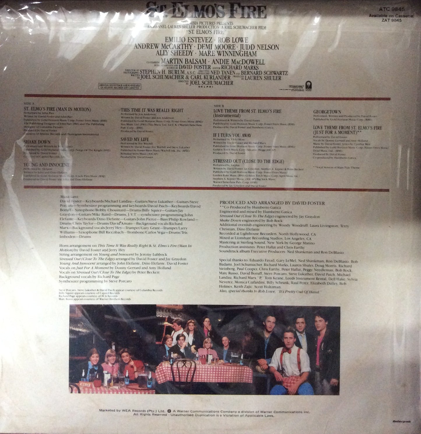 Movie Soundtrack - St. Elmo's Fire
