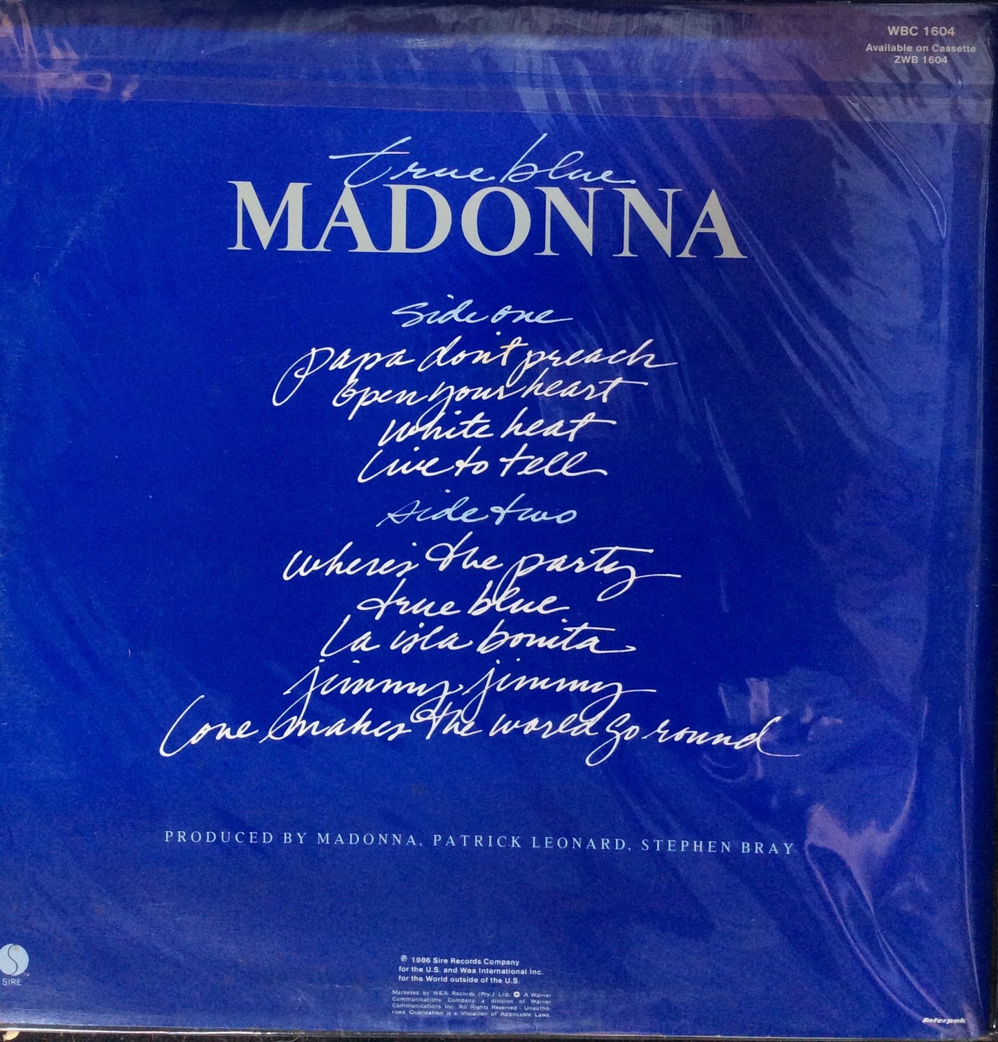 Madonna - True Blue