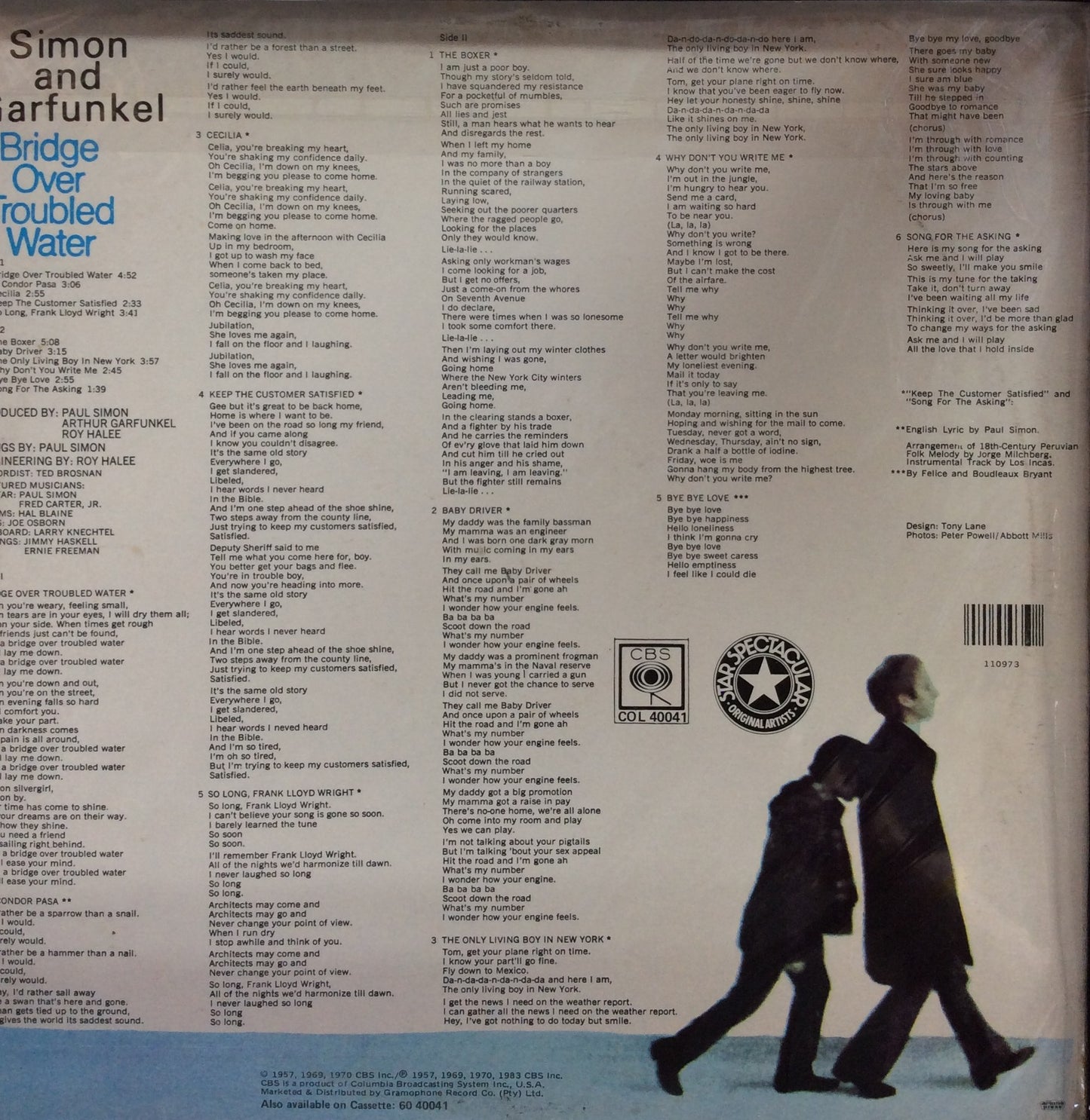 Simon & Garfunkel - Bridge Over Troubled Water
