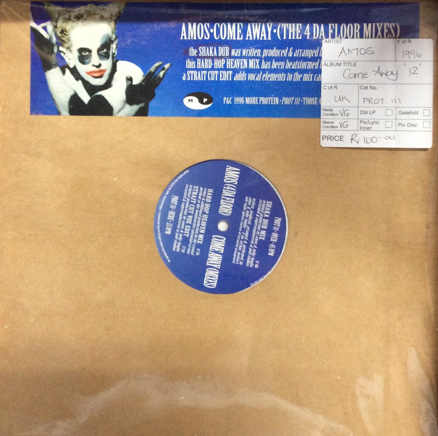 Amos - Come Away (12" MAXI 45RPM)