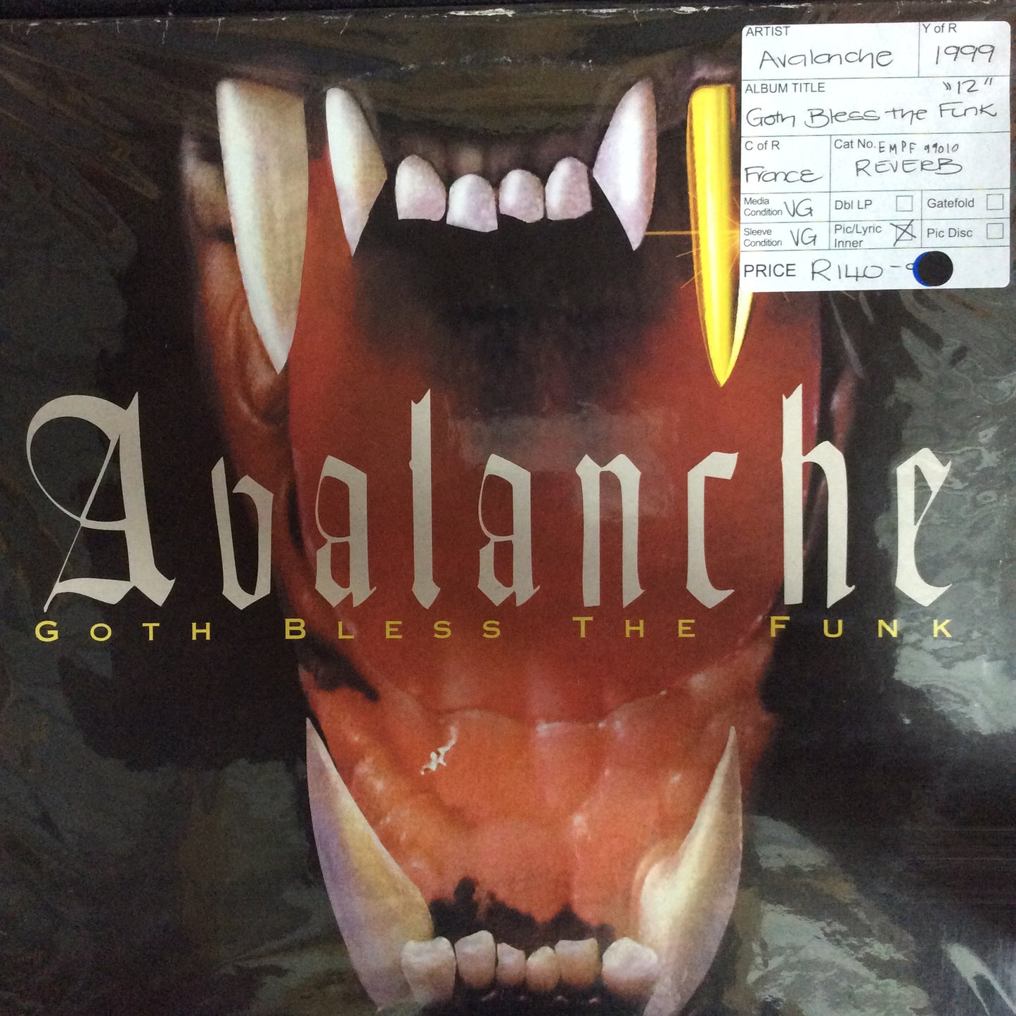Avalanche - Goth Bless The Funk (12" Maxi)