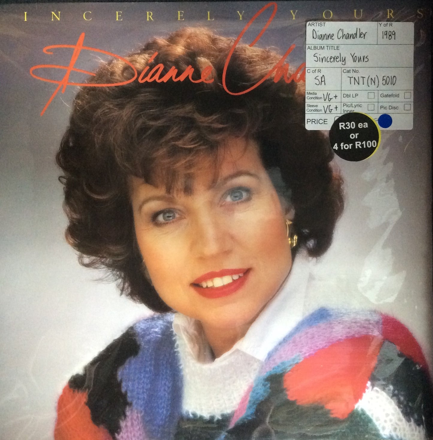 Dianne Chandler - Sincerely yours
