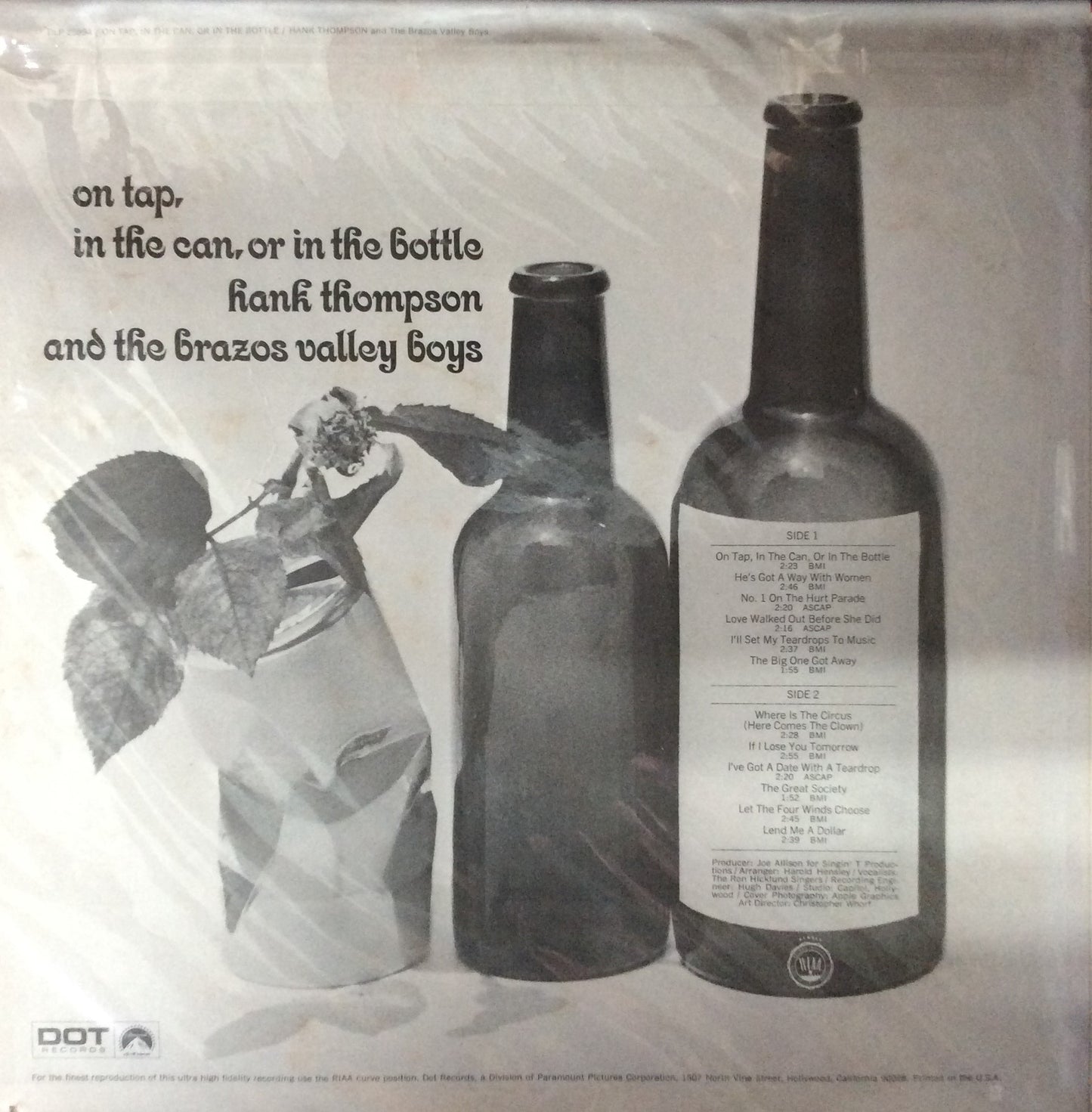 Hank Thompson - On Tap, In The Can, Or In The Bottle