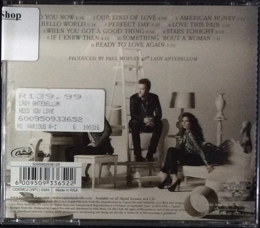Lady Antebellum - Need You Now