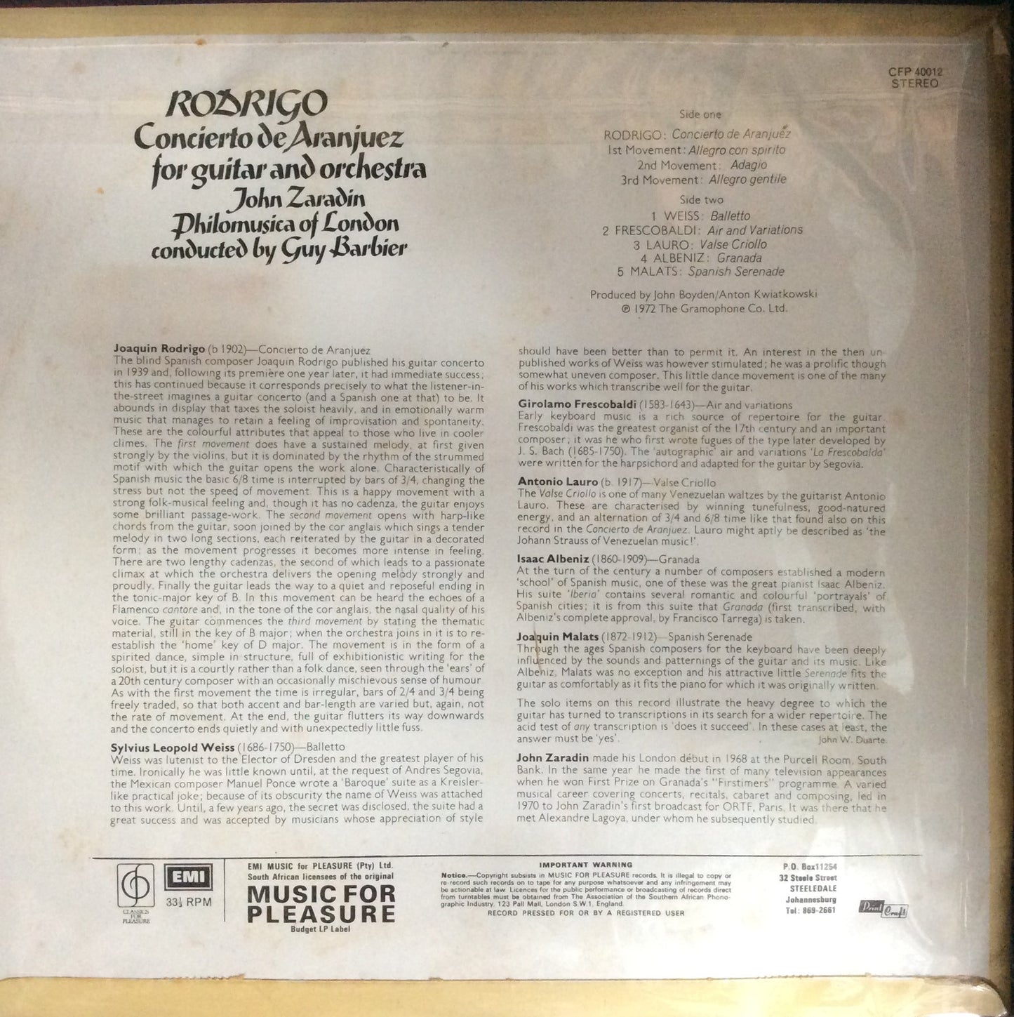 Joaquin Rodrigo - Concierto De Aranjuez