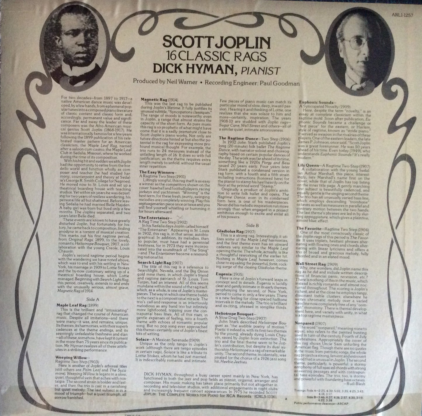 Scott Joplin - 16 Classic Rags