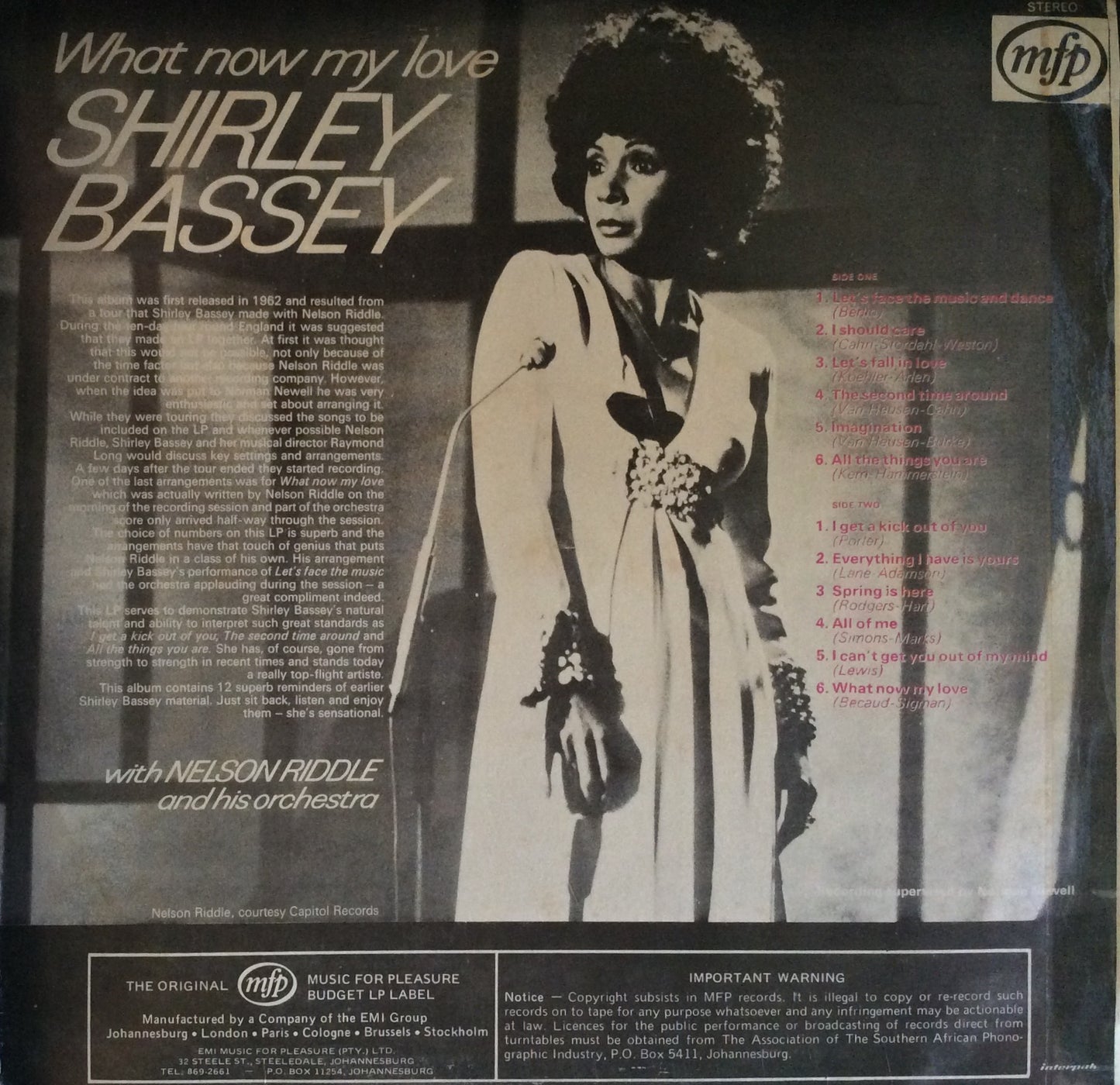 Shirley Bassey - What Now My Love