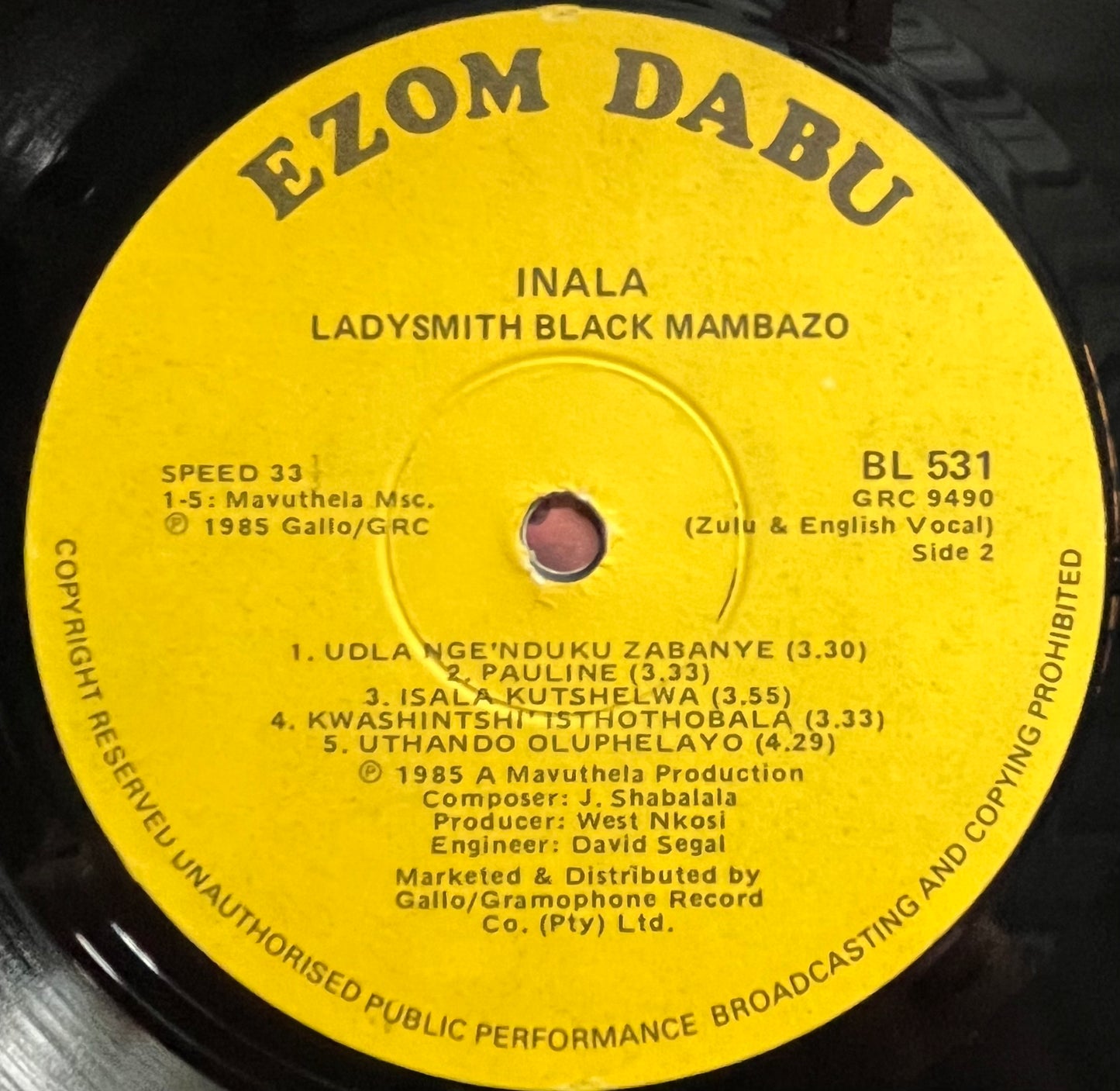 Ladysmith Black Mambazo - Inala