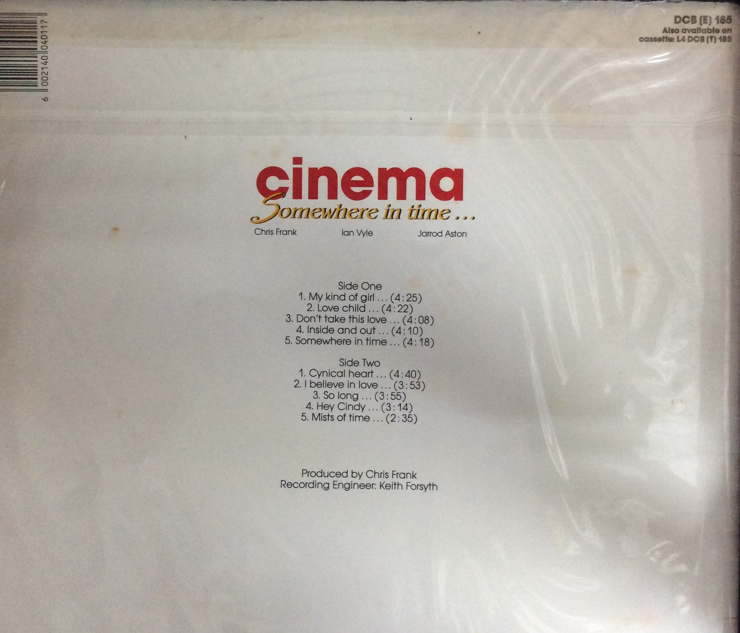 Cinema - Somewhere In Time