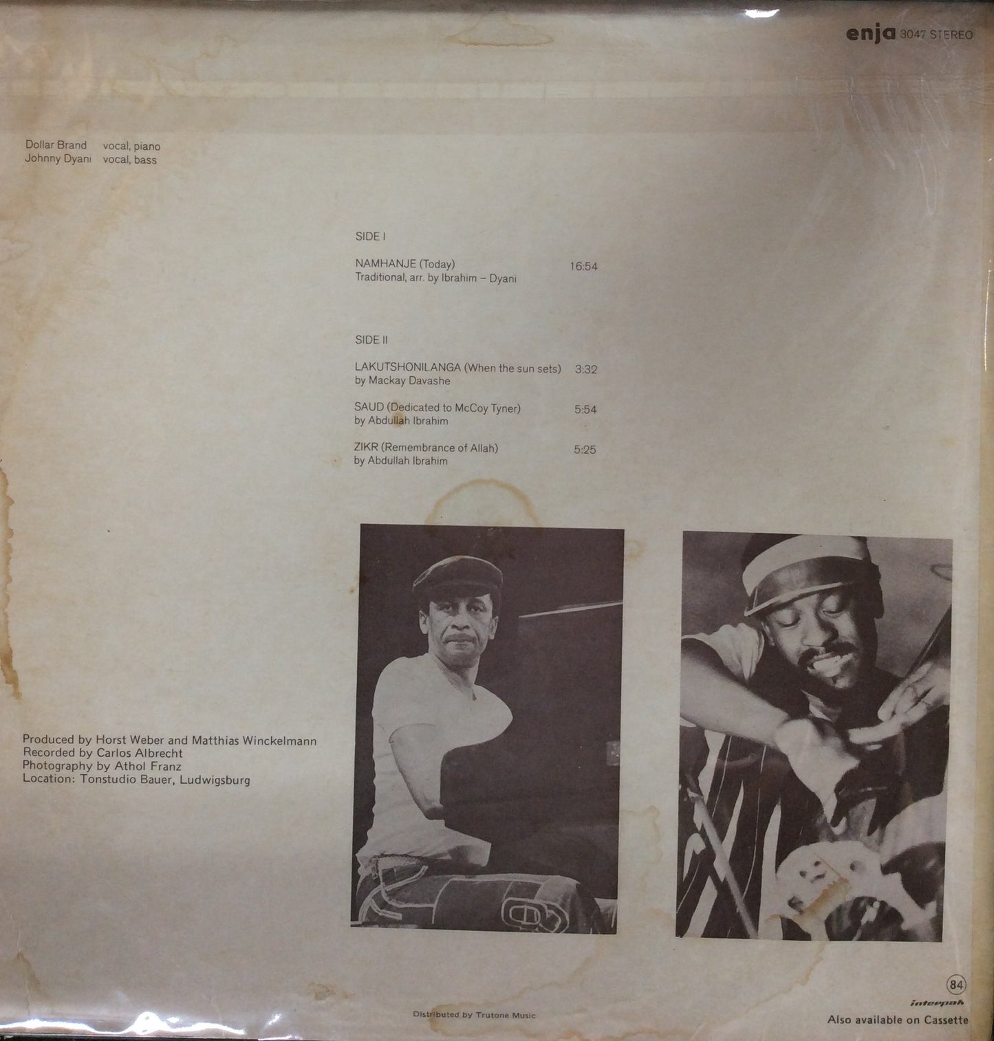 Dollar Brand - Abdullah Ibrahim - Echoes From Africa