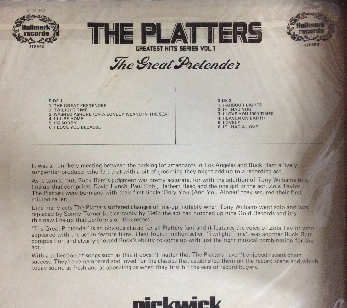 Platters, The - The Great Pretender