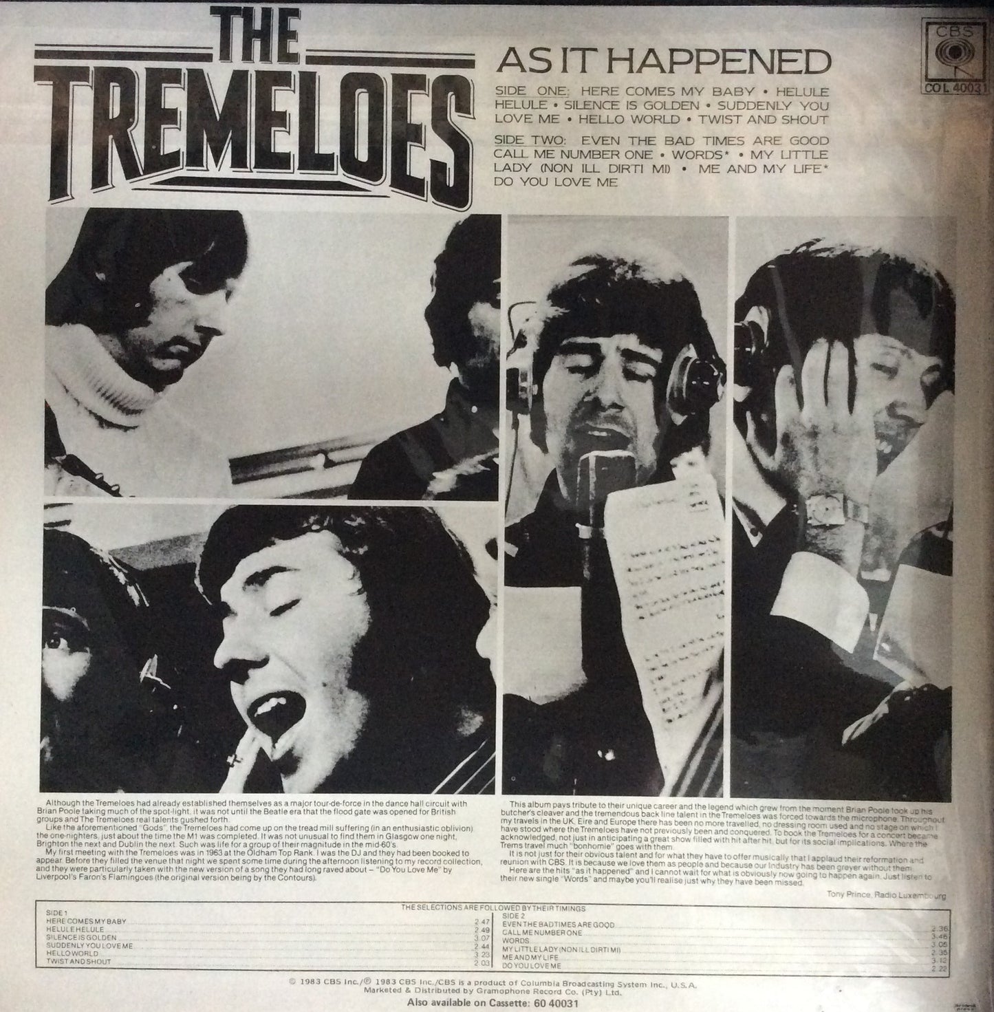 Tremeloes, The - As It Happended