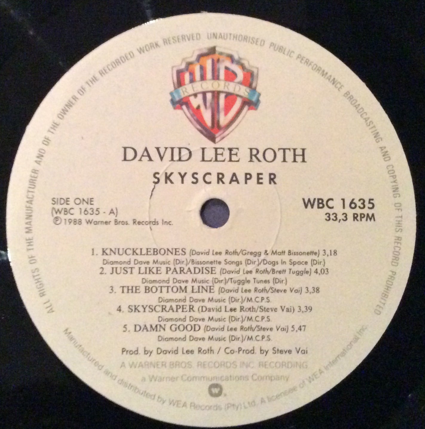 David Lee Roth - Skyscraper