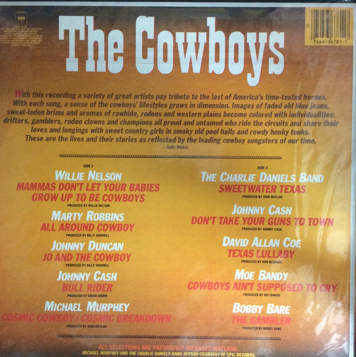 Various Artists - The Cowboys