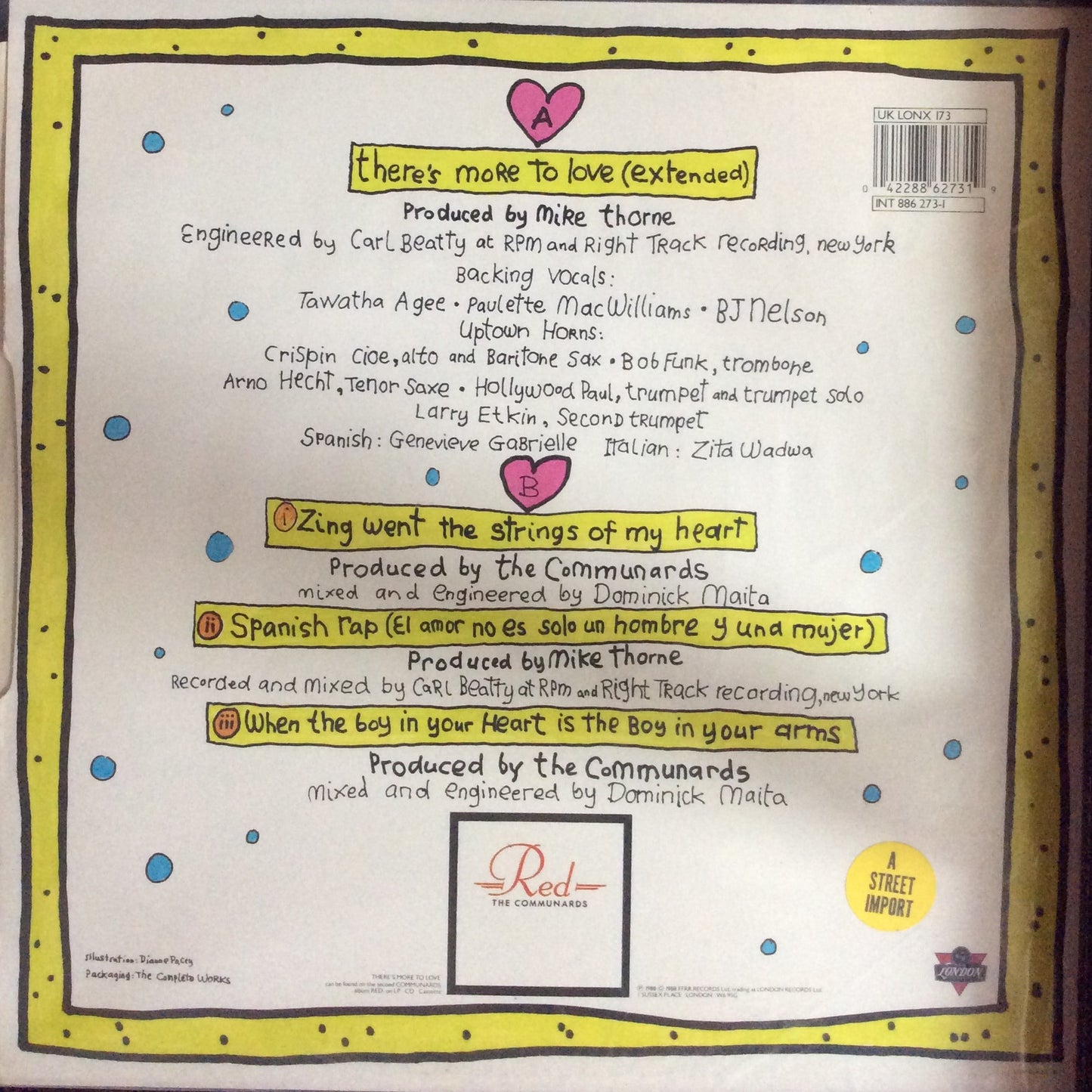 Communards, The - There's More To Love - 12" Maxi