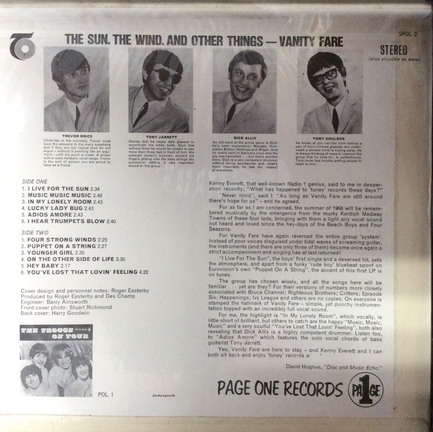 Vanity Fare - The Sun The Wind And Other Things