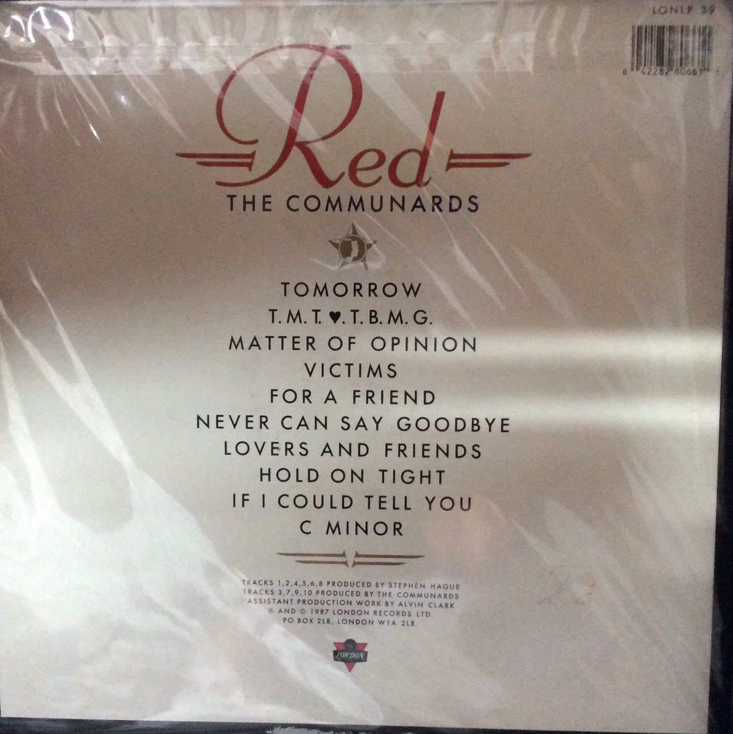 The Communards - Red