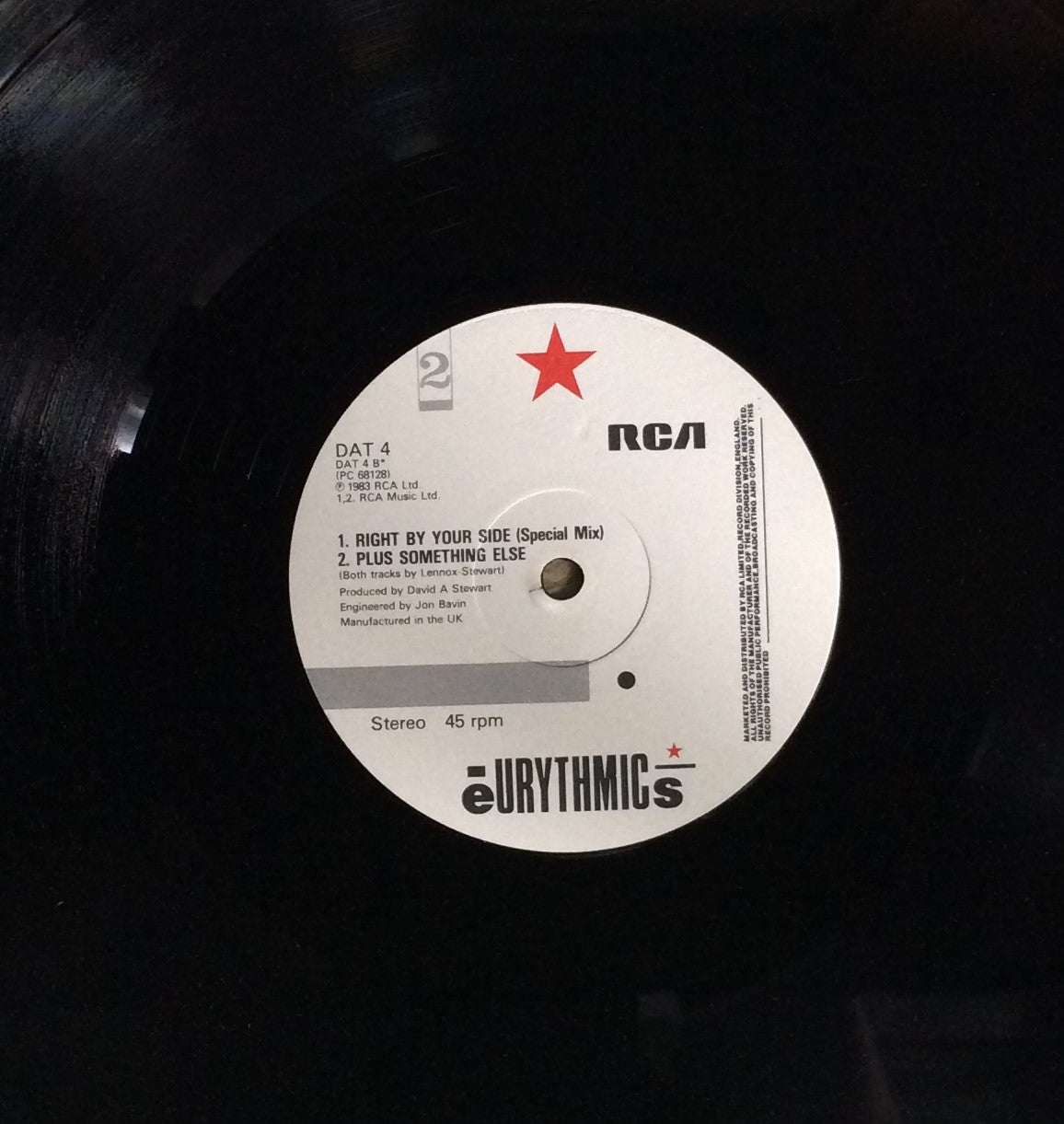Eurythmics - Right By Your Side - 12" Maxi