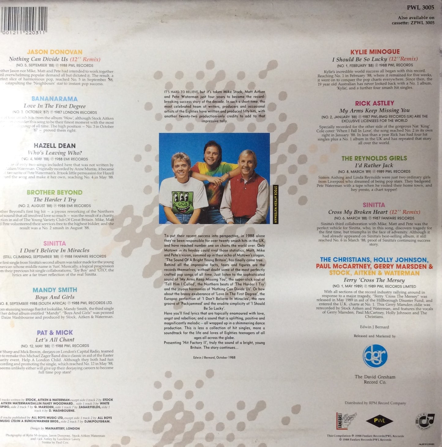 Various - The Best Of Stock Aitken Waterman Vol. 2