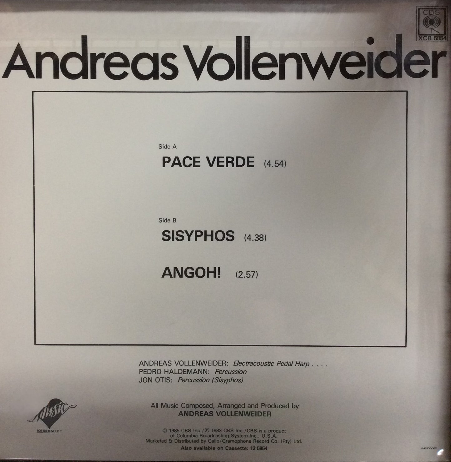 Andreas Vollenweider - Pace Verde