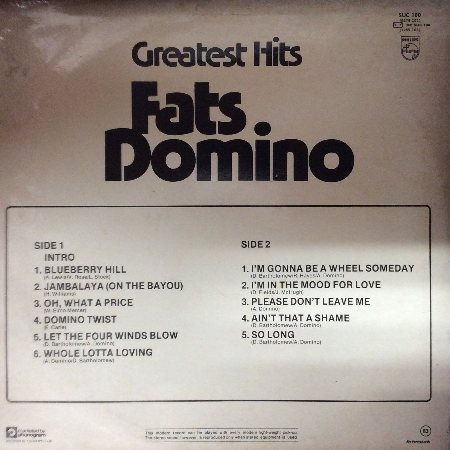 Fats Domino - Greatest Hits
