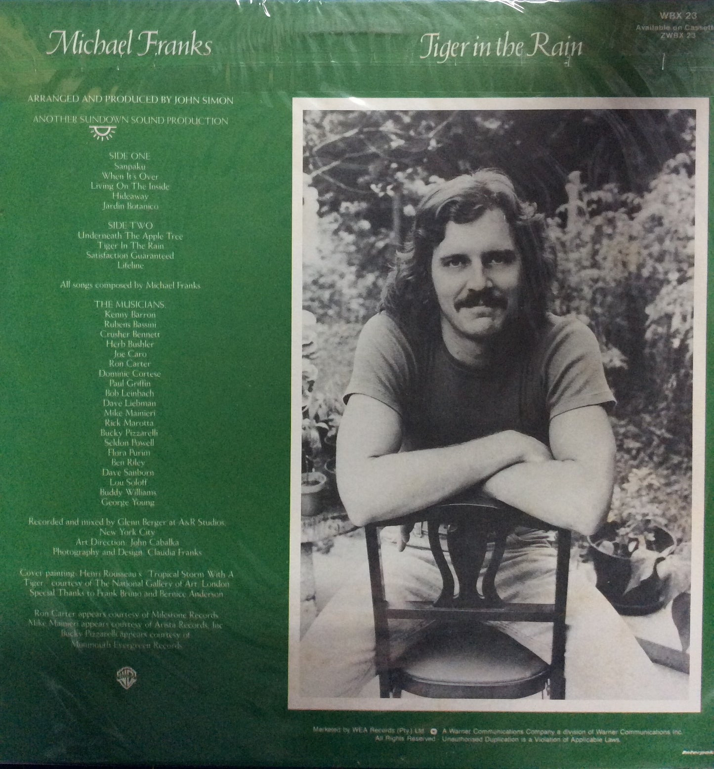 Michael Franks - Tiger In The Rain