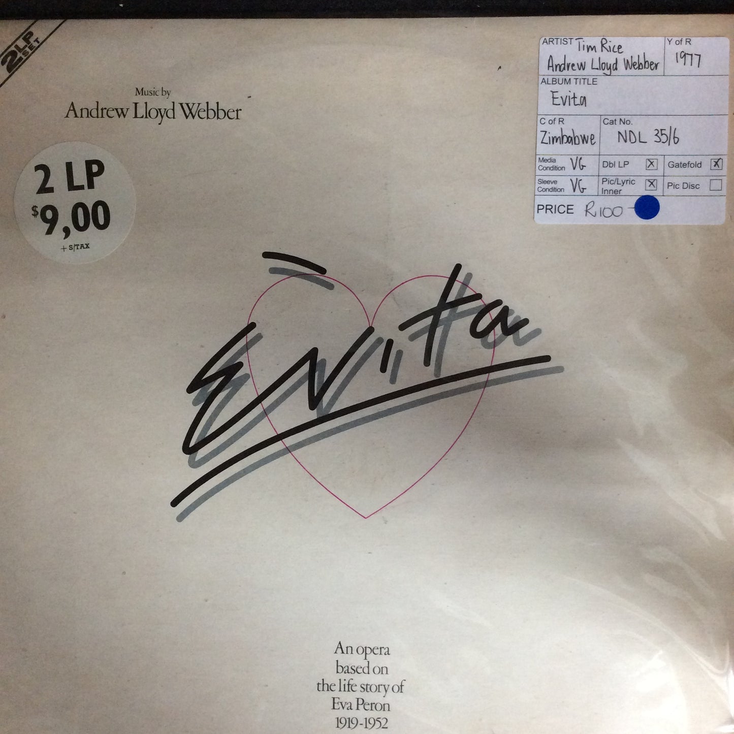 Musical Soundtrack - Andrew Lloyd Webber - Evita