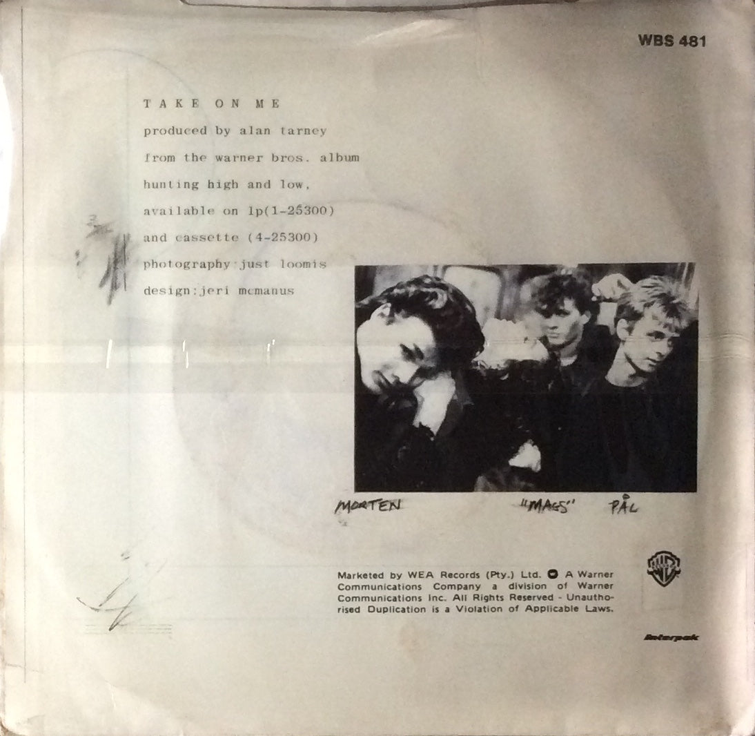 A-ha - Take On Me (7" Single)