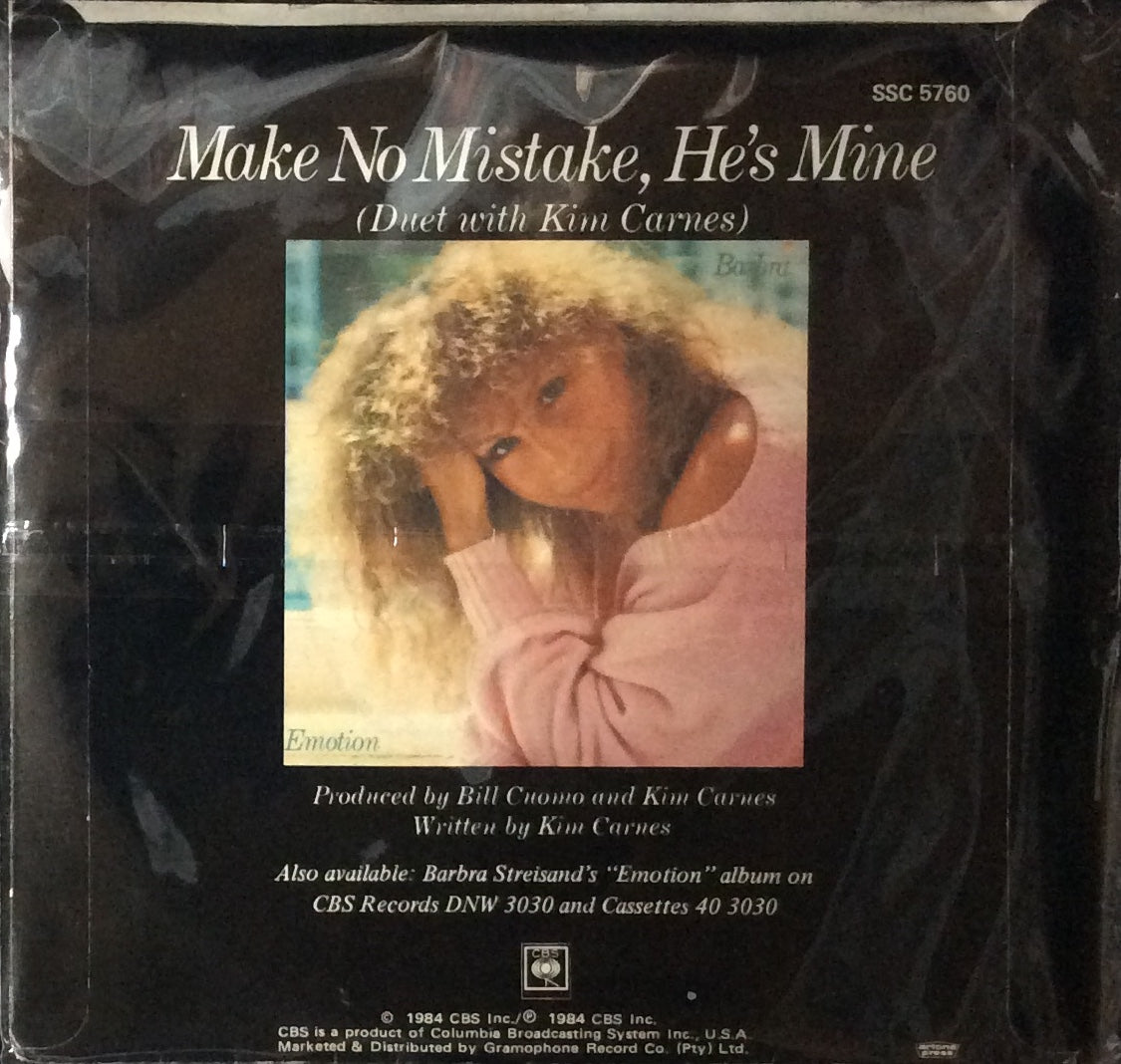Barbara Streisand - Make No Mistake, He's Mine (7" Single)
