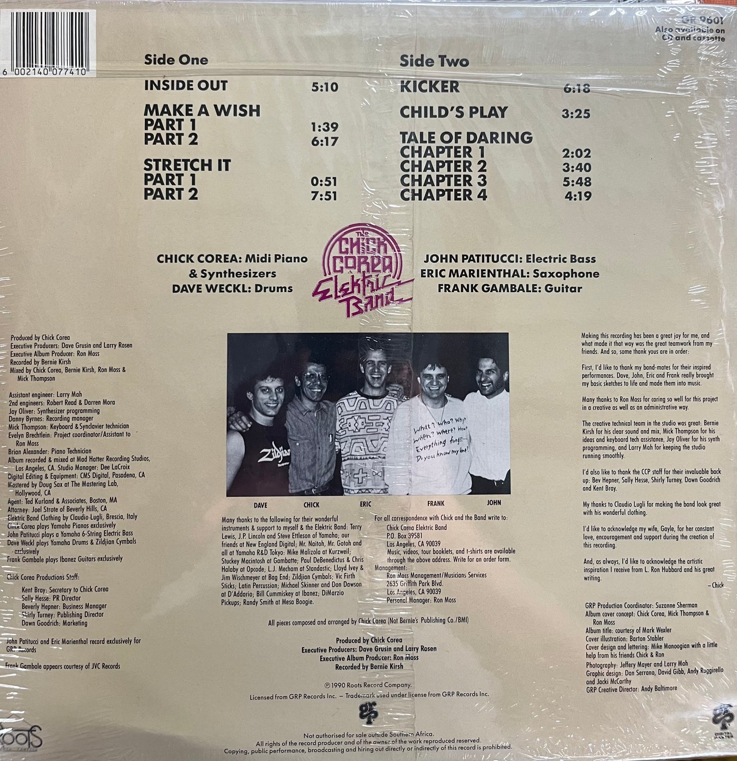 Chick Corea Elektric Band, The - Inside Out