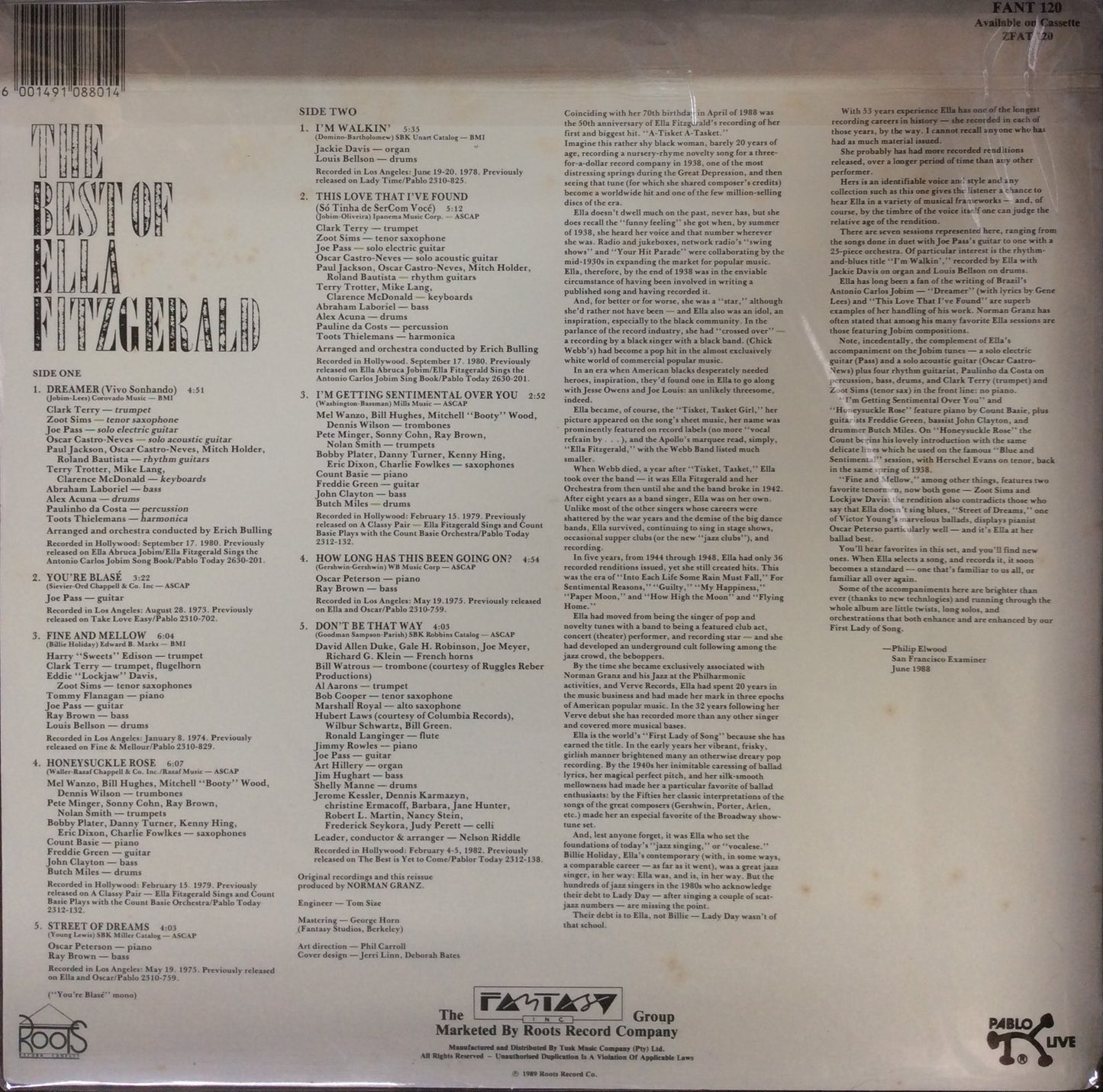 Ella Fitzgerald - The Best Of Ella Fitzgerald