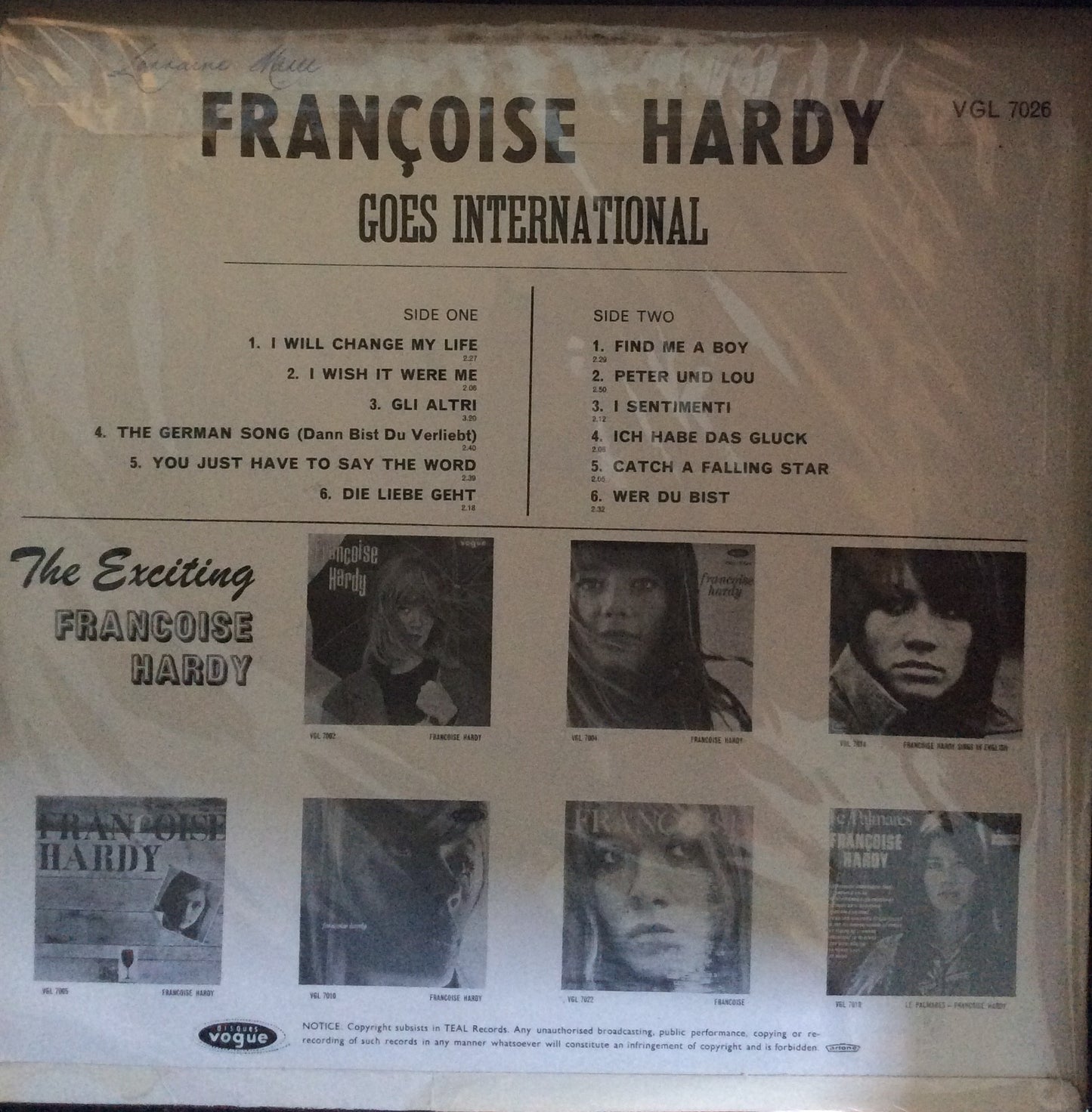 Francoise Hardy - Goes International
