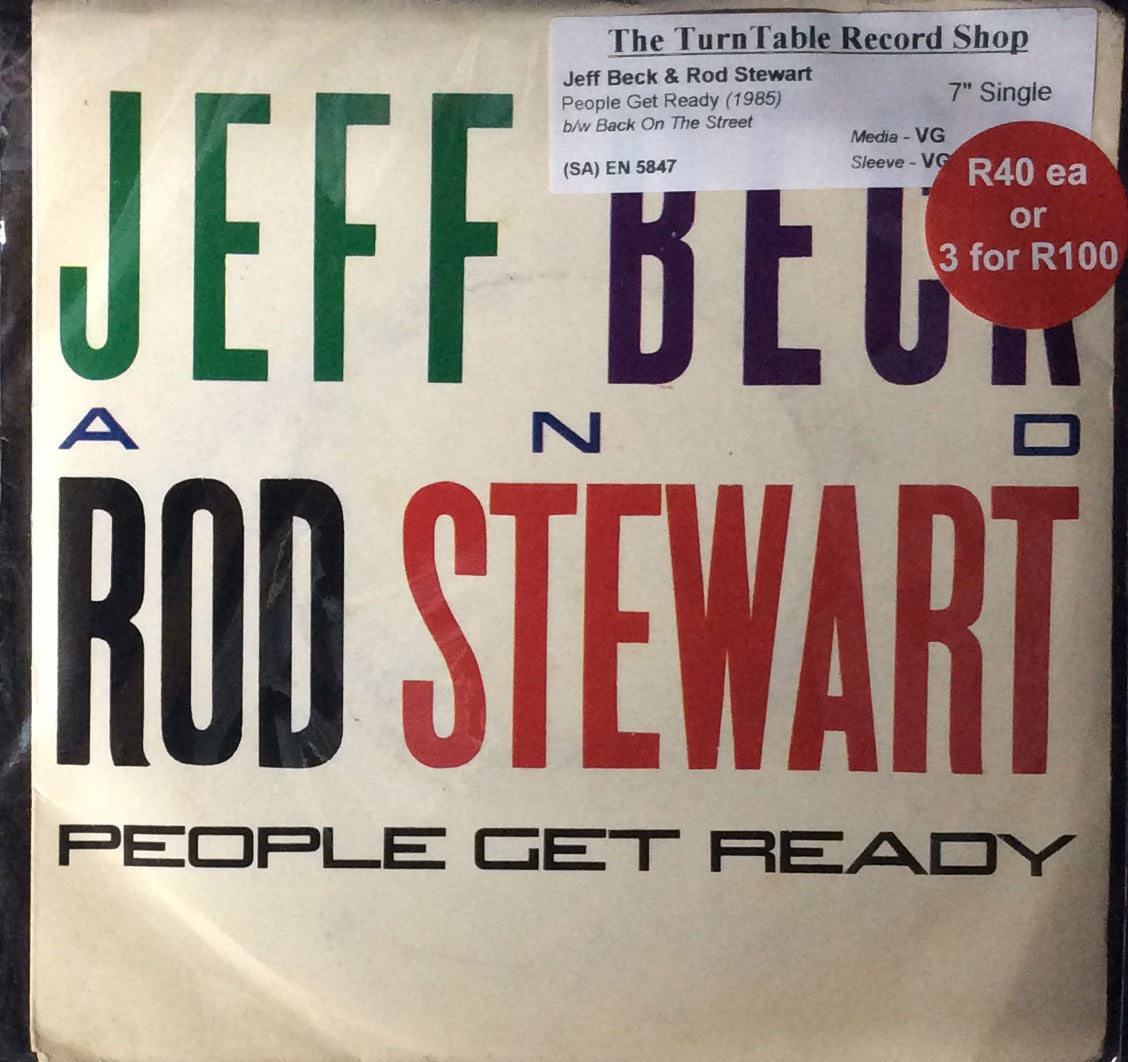 Jeff Beck & Rod Stewart - People Get Ready (7" Single)