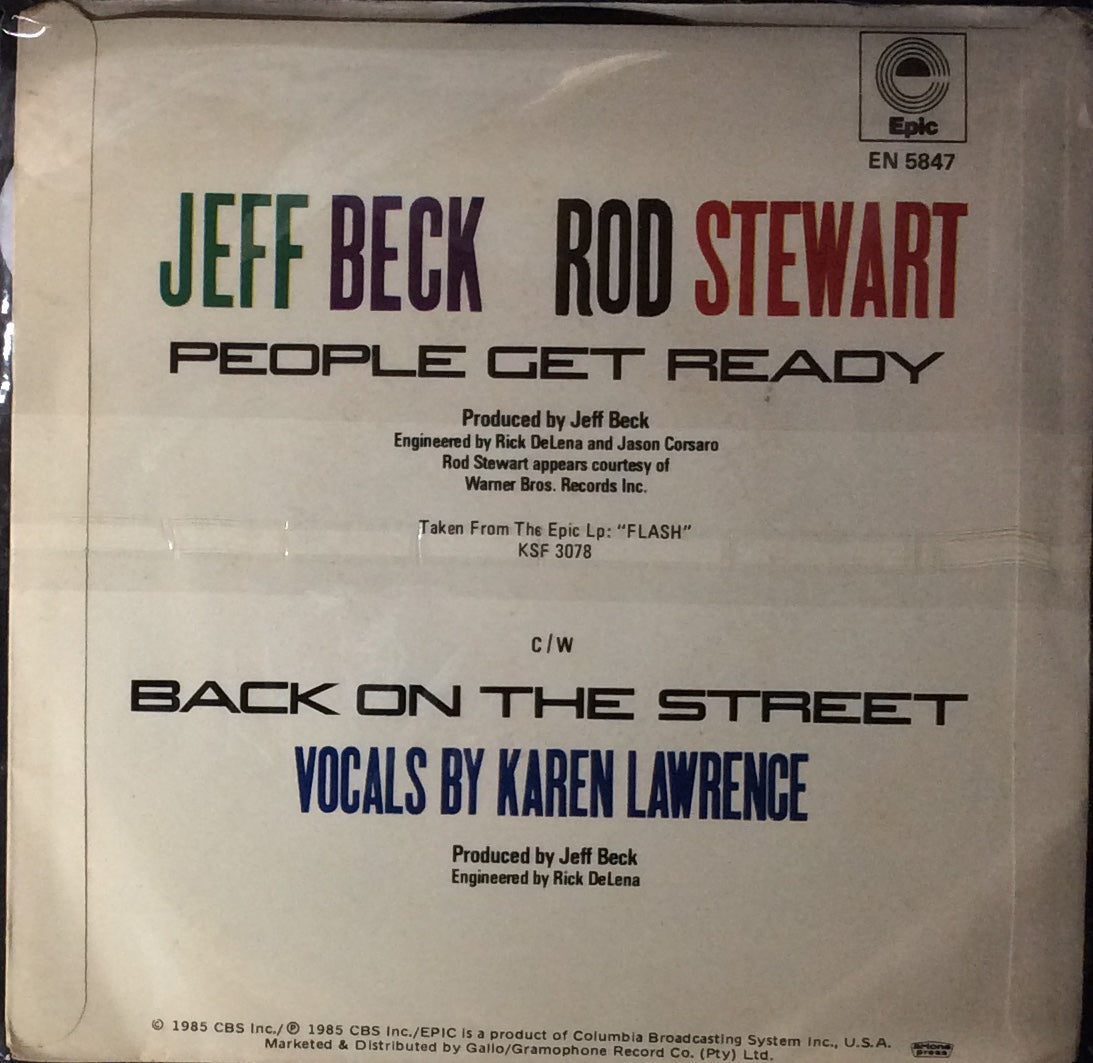 Jeff Beck & Rod Stewart - People Get Ready (7" Single)