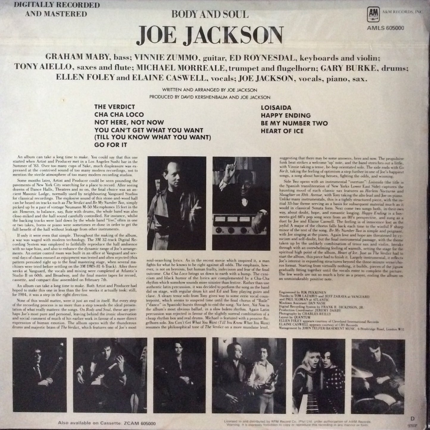 Joe Jackson - Body And Soul