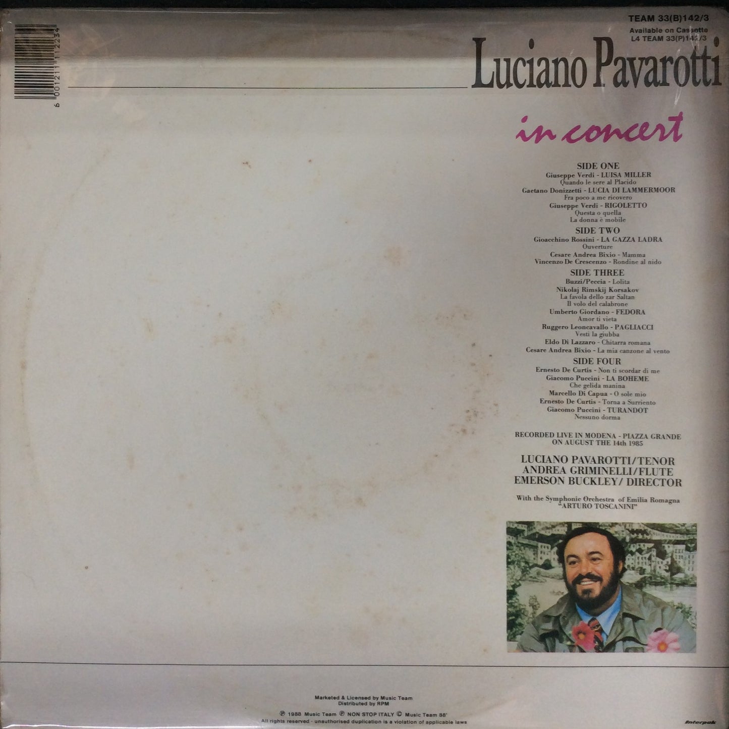 Luciano Pavarotti - In Concert