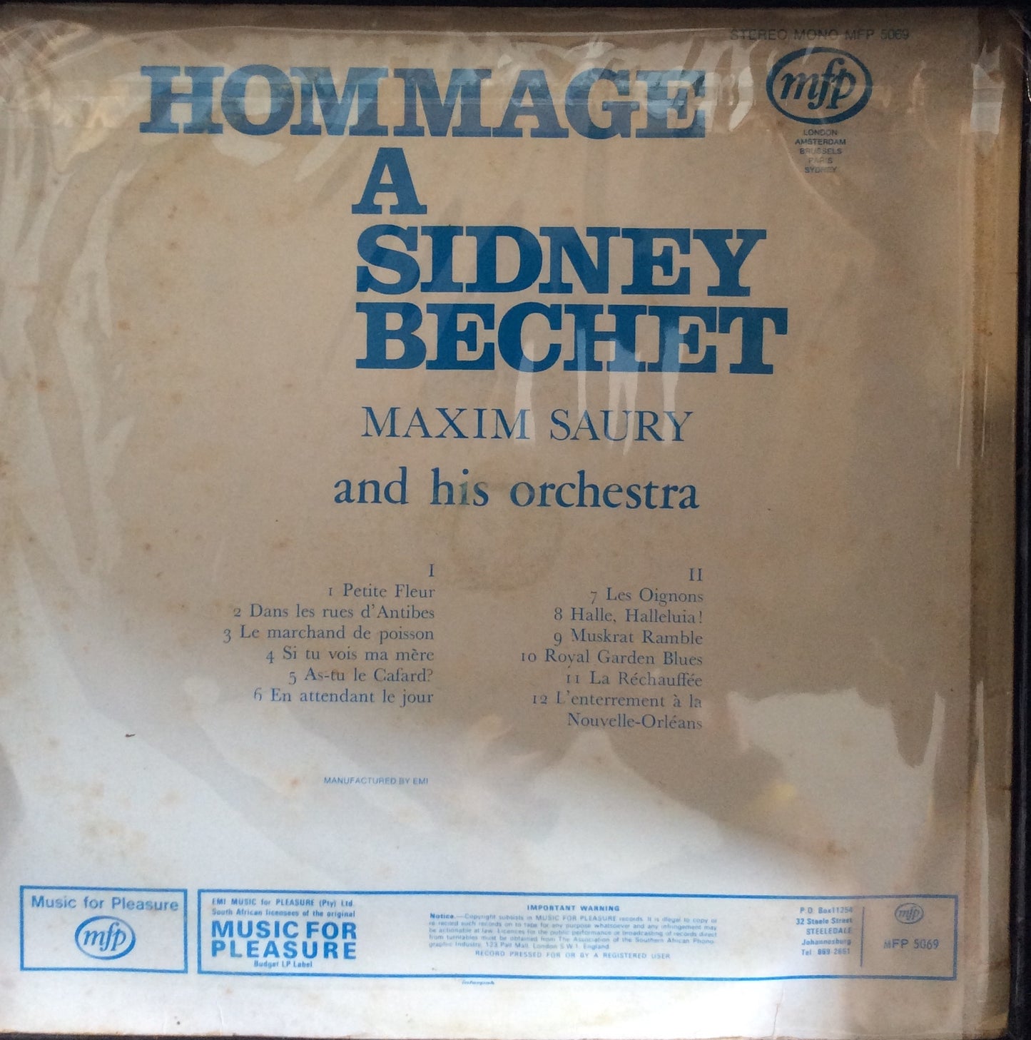 Maxim Saury - Hommage A Sidney Bechet