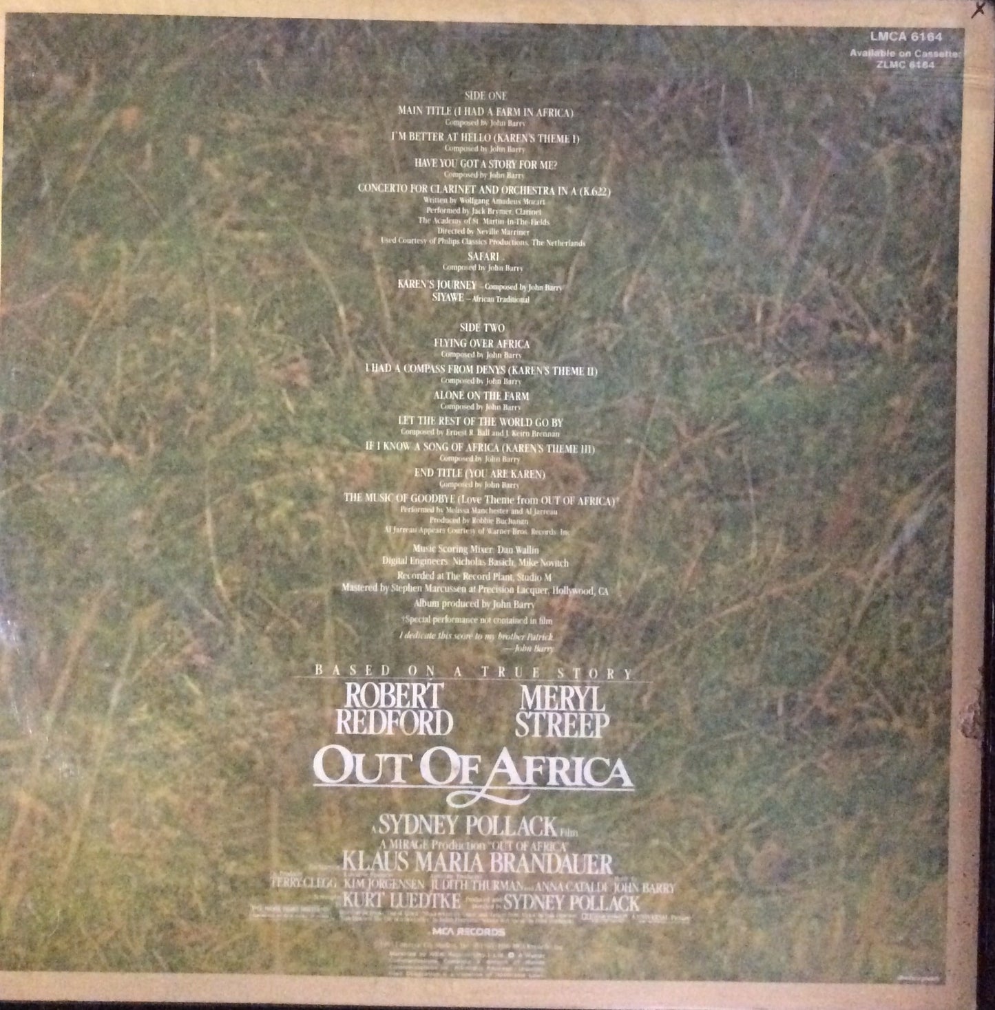 Movie Soundtrack - Out Of Africa
