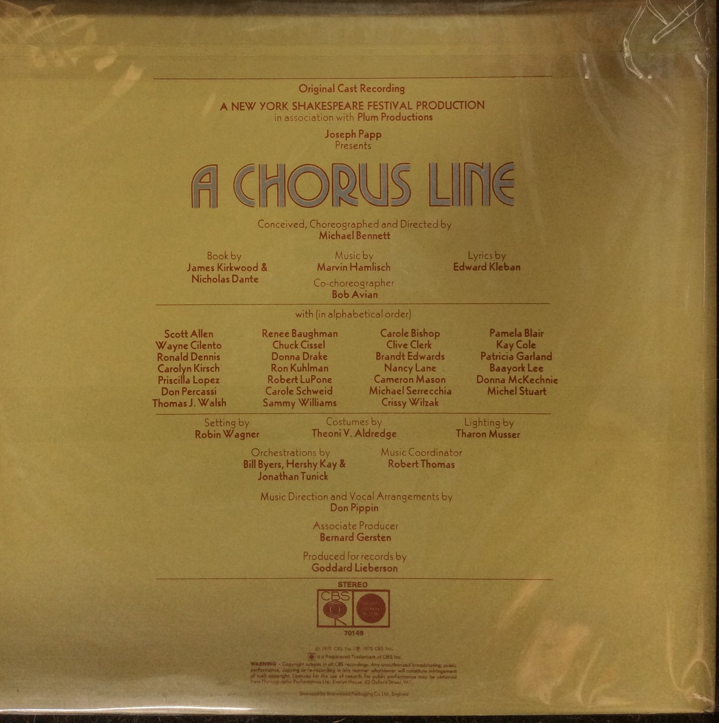 Musical Soundtrack - A Chorus Line