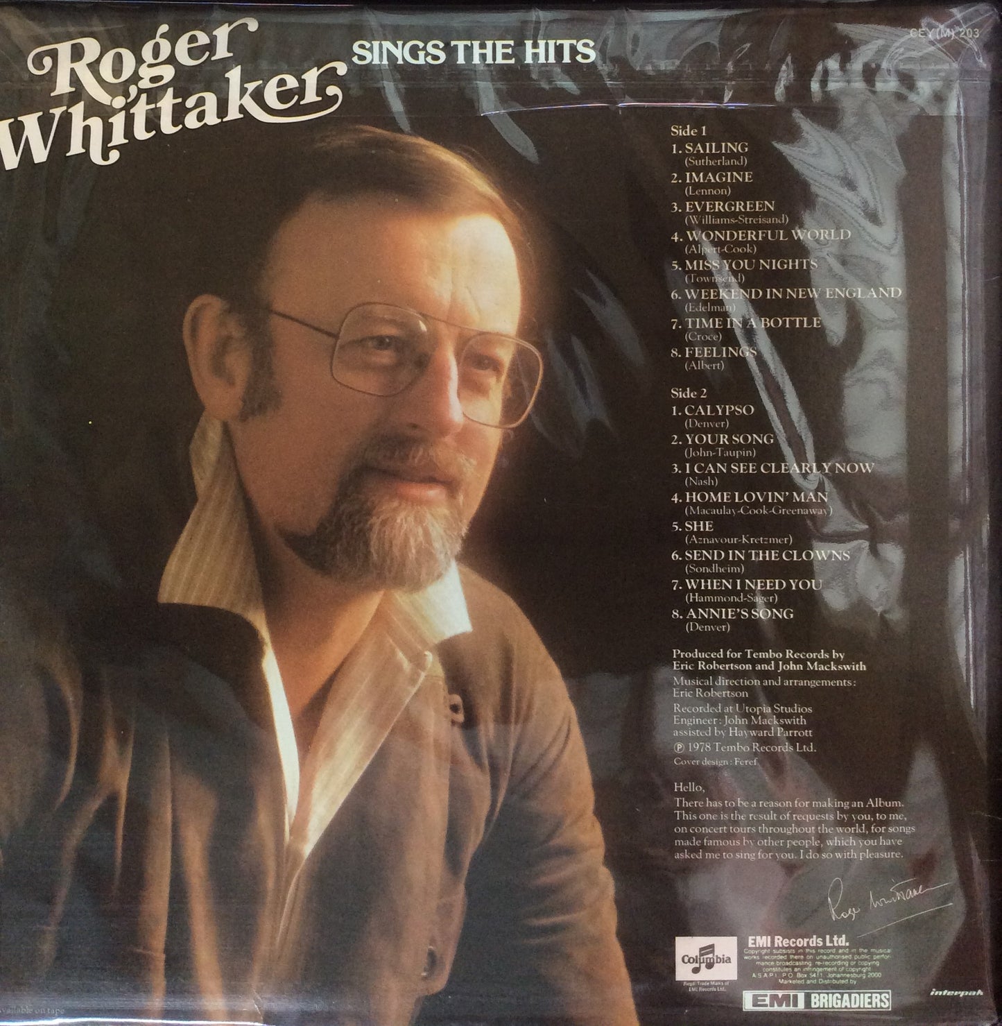 Roger Whittaker - Sings The Hits