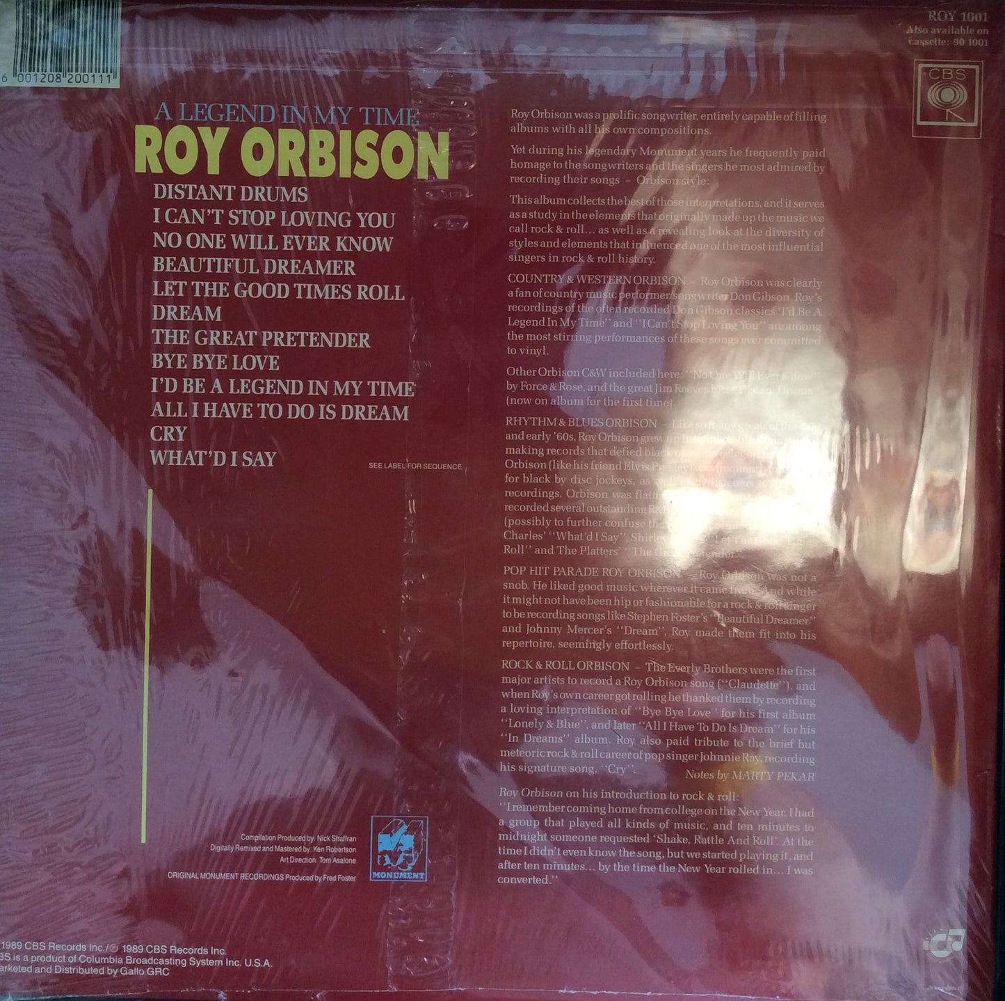 Roy Orbison - A Legend In My Time