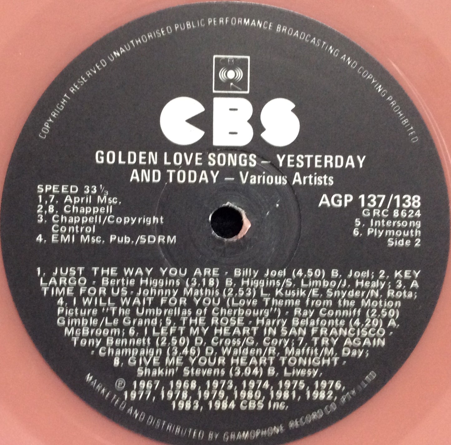 Various Artists - Golden Love Songs - Yesterday & Today