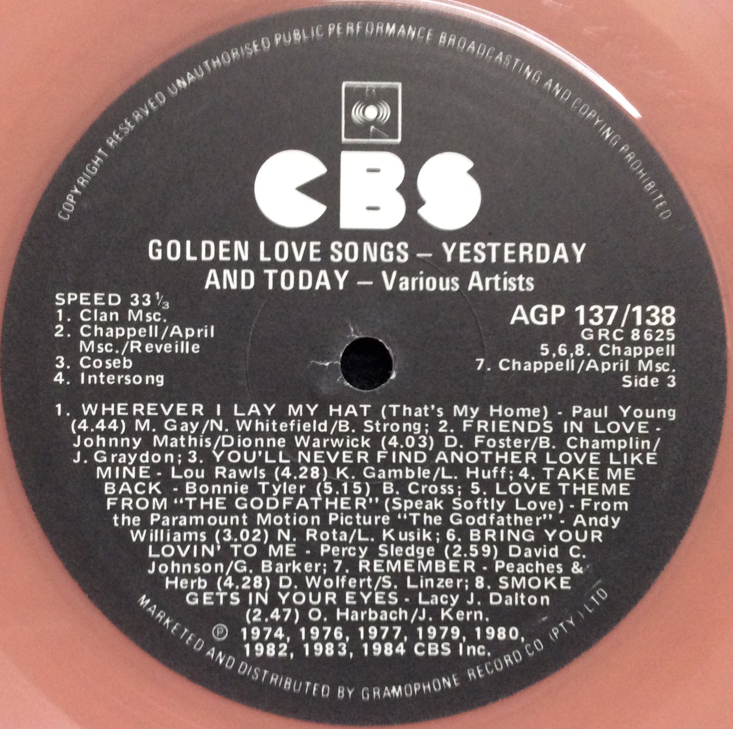Various Artists - Golden Love Songs - Yesterday & Today