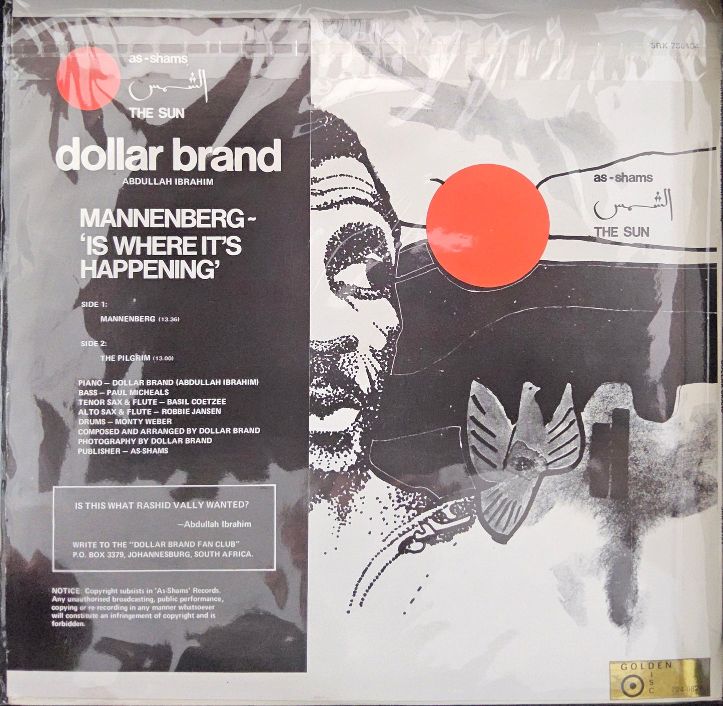 Dollar Brand - Mannenberg - 'Is Where It's Happening'
