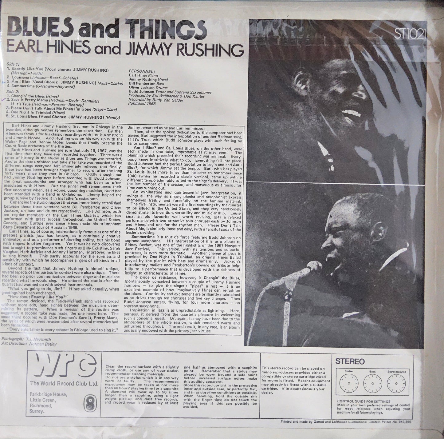 Earl Hines & Jimmy Rushing - Blues And Things