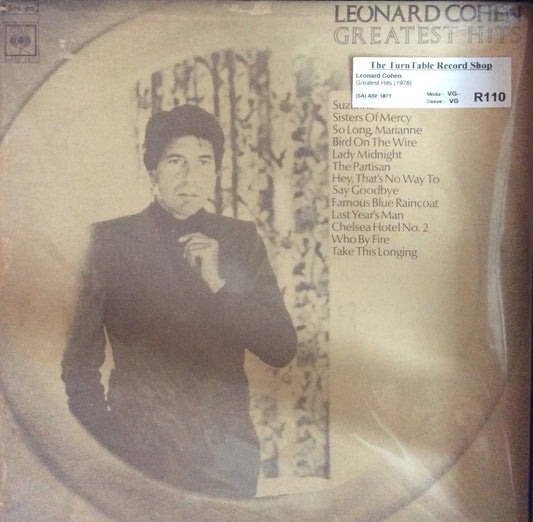 Leonard Cohen - Greatest Hits