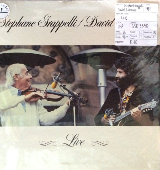 Stephane Grappelli & David Grisman - Live