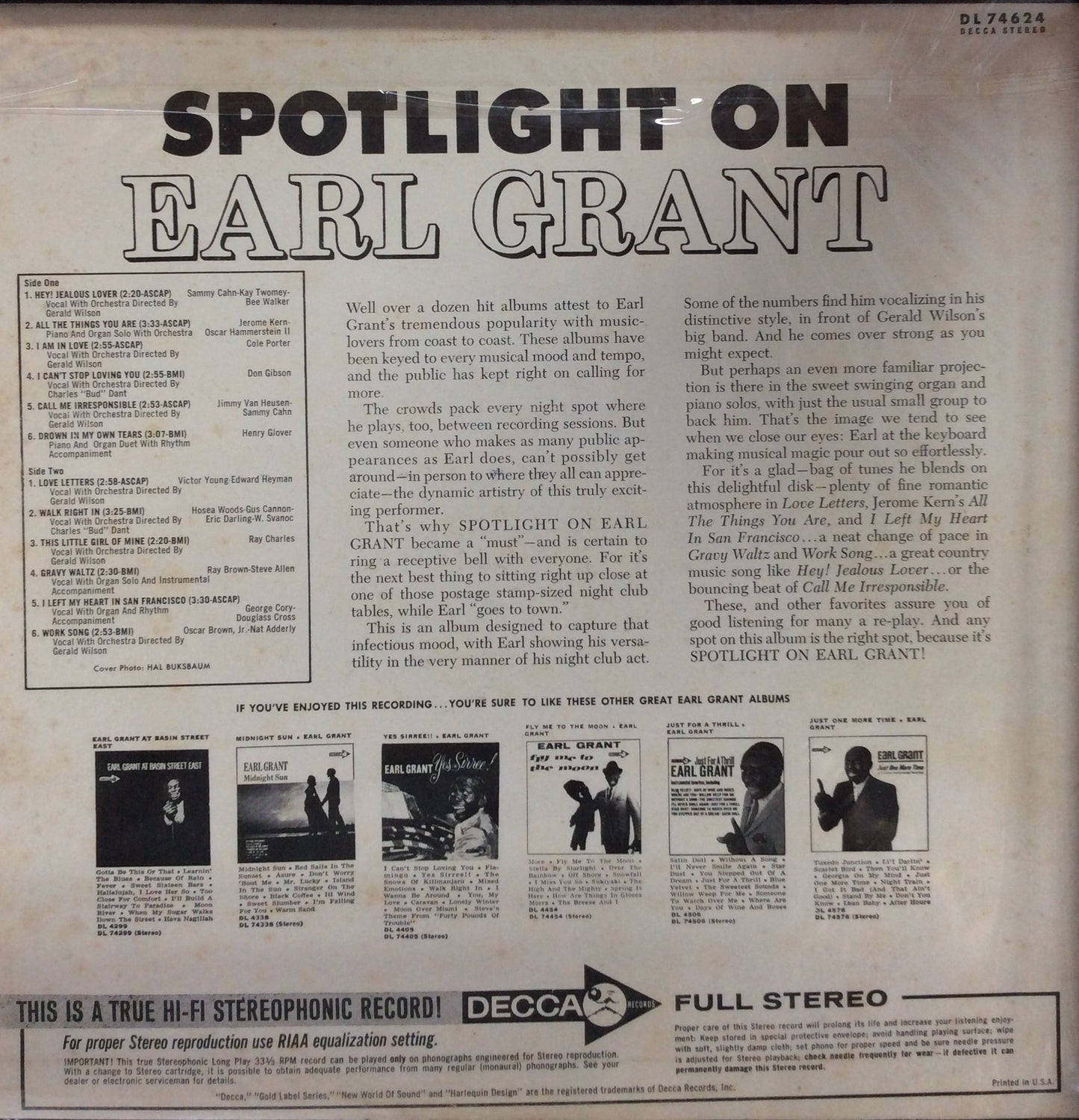 Earl Grant - Spotlight On Earl Grant