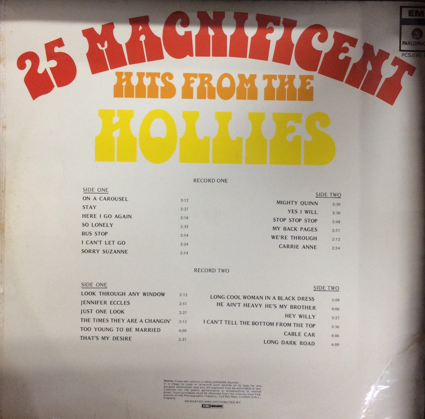 Hollies, The - 25 Magnificent Hits Of The Hollies